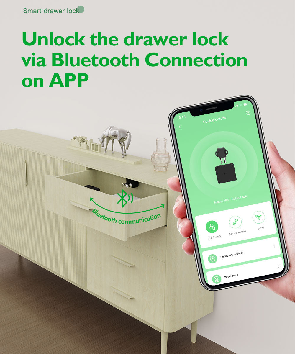 Omni Hidden Cabinet Lock – Bluetooth & RFID Smart Lock