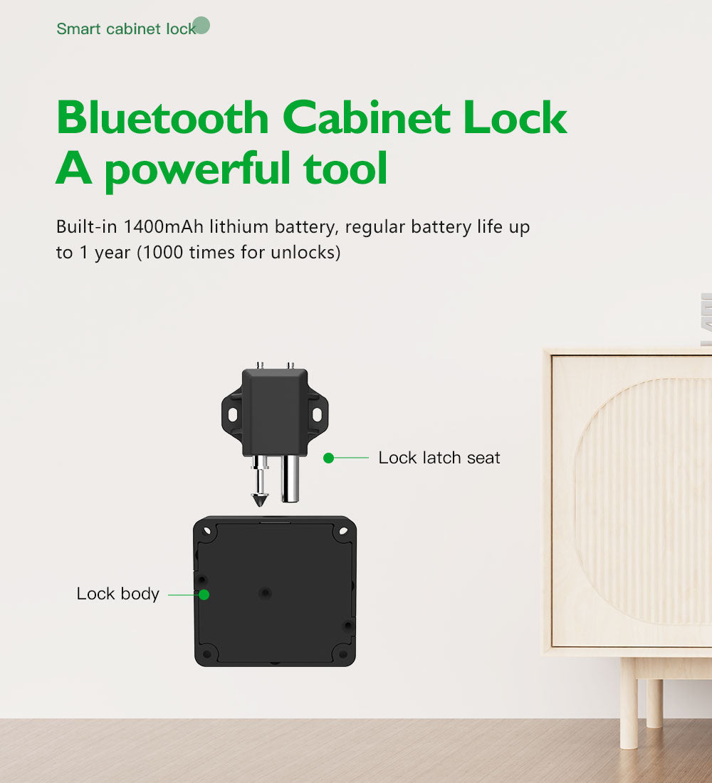 Omni Hidden Cabinet Lock – Bluetooth & RFID Smart Lock