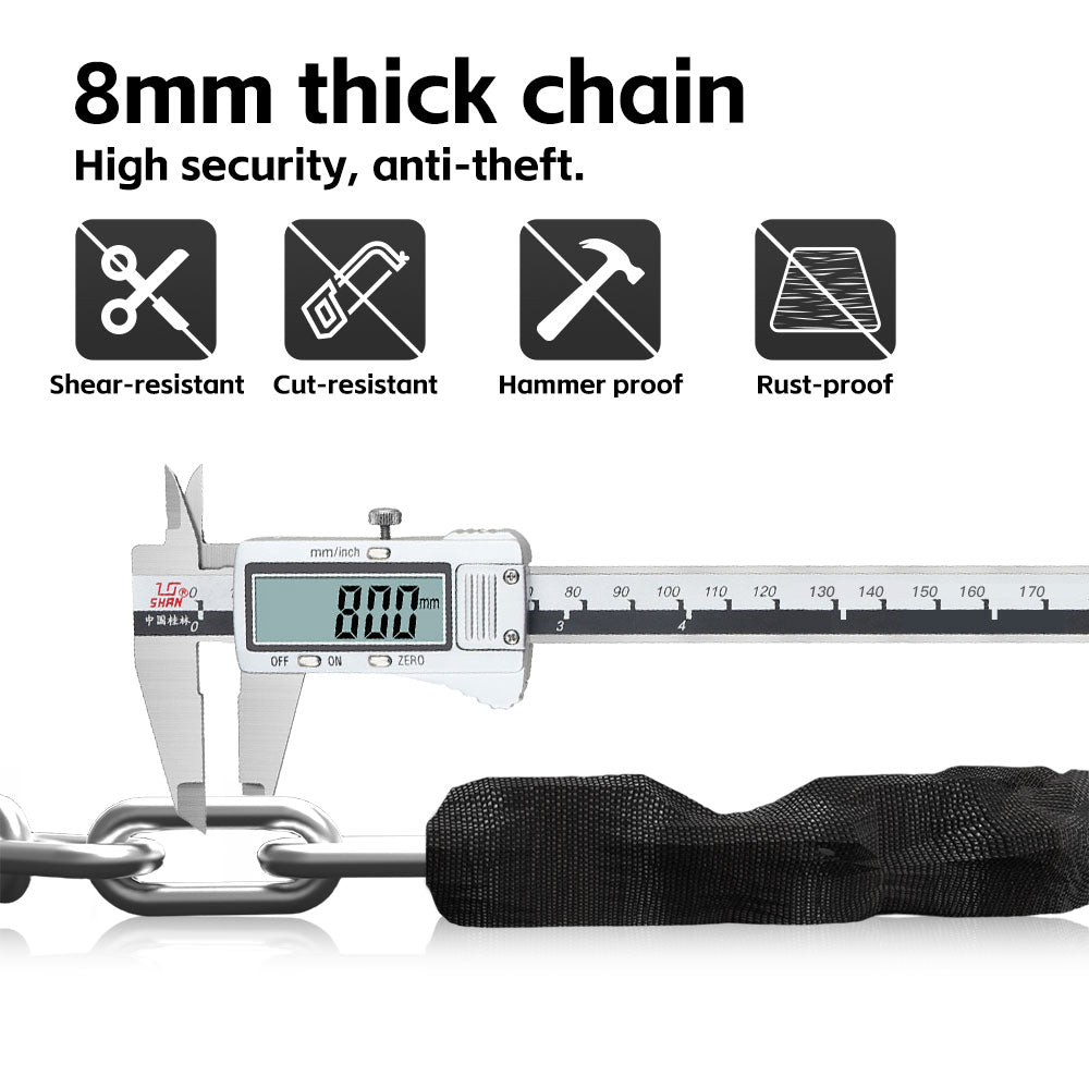 OMNI Smart Heavy Duty Bicycle Chain Lock M246LTS – Bluetooth Security Lock