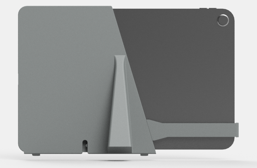 Allrent iPad kiosk tartó – hátulnézet