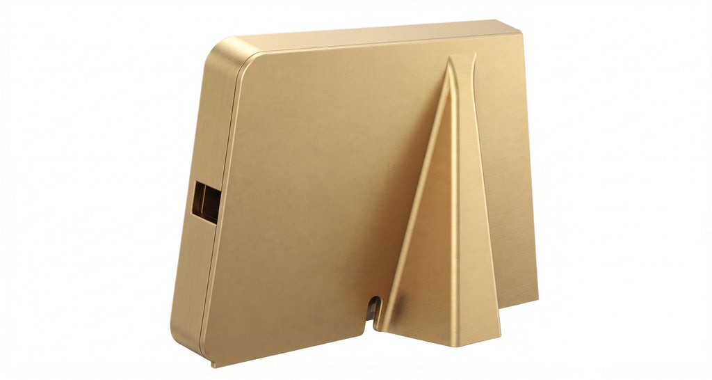 Allrent KIOSK desk stand – gold finish